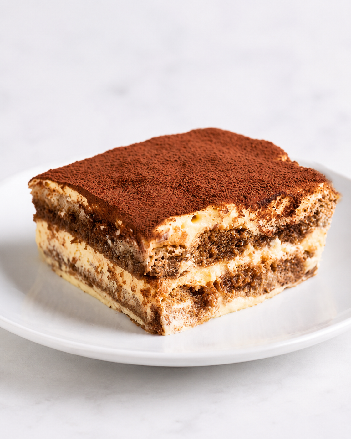 Tiramisù — Classic Italian dessert with mascarpone cream, coffee and cocoa